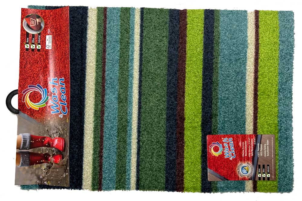 RM24 Fussmatte – Bodenmatte, 40 x 60 cm, farblich gestreift