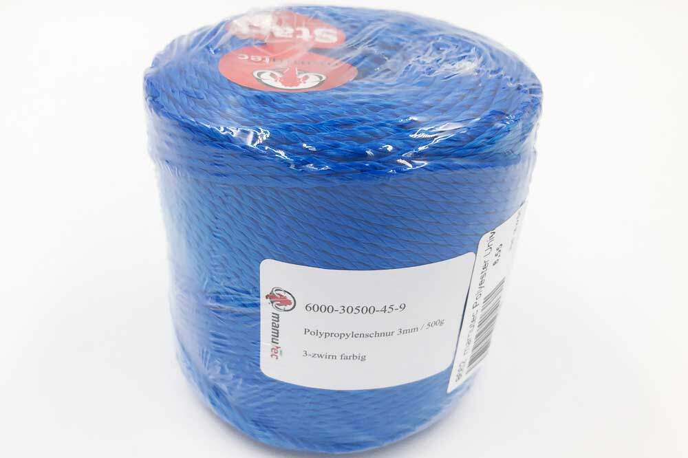 mamutec Polyester Universalschnur 3 mm, Länge 100 m, blau