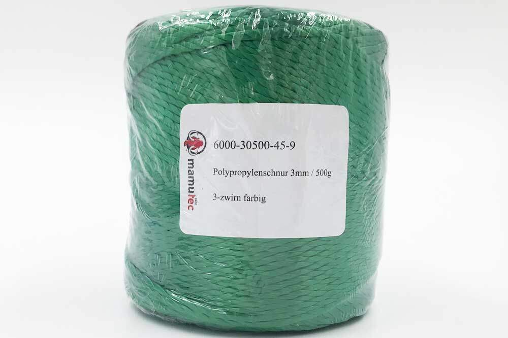 mamutec Polyester Universalschnur 3 mm, Länge 100 m, grün