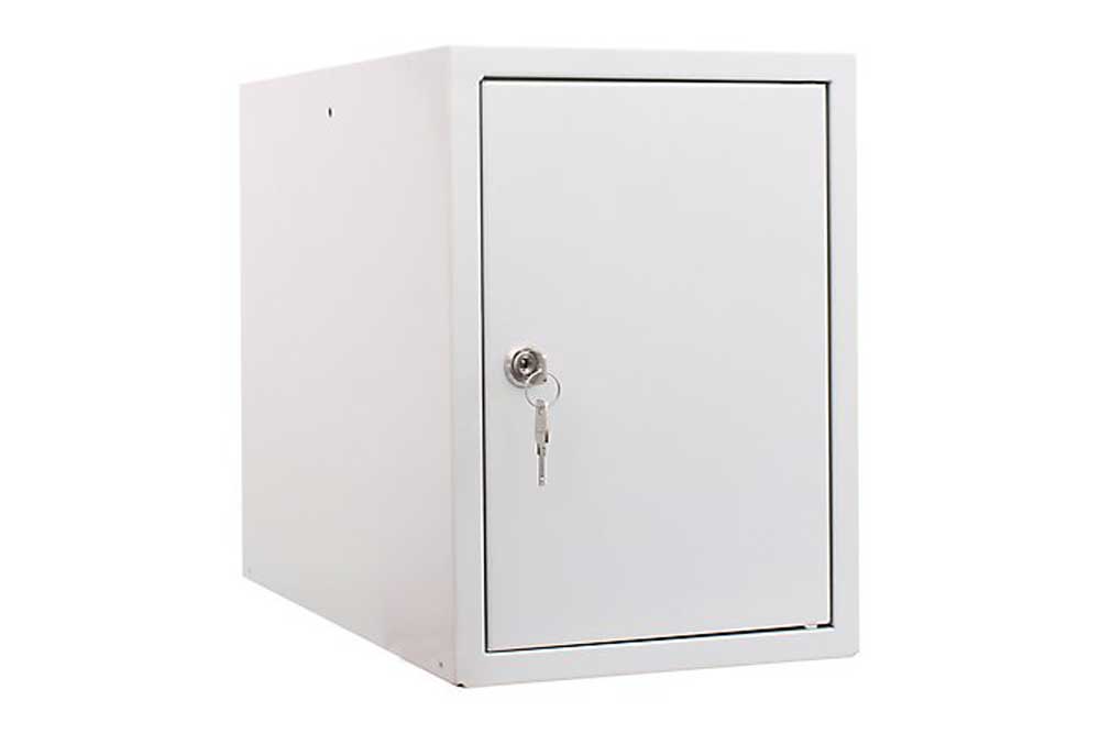 newpo Schliessfachwürfel, HxBxT 35 x 25 x 45 cm, grau