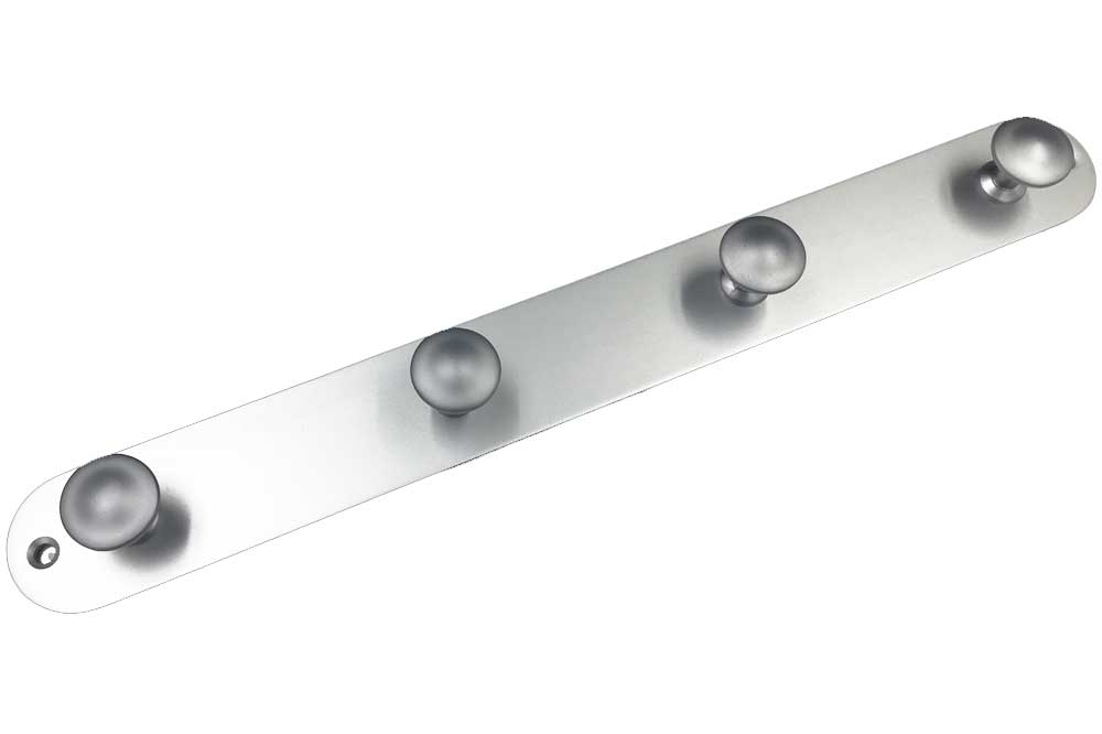 Rei Aluminium-Garderobenleiste, 4 Haken