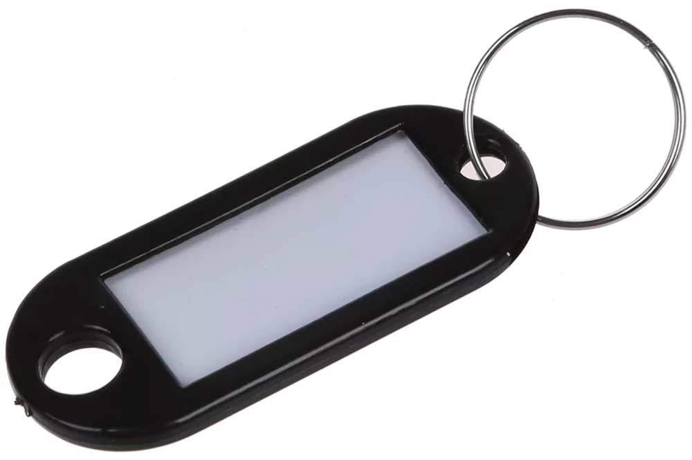 Cleaning Tools 94 Schlüsseletiketten, schwarz - 10 Stück – Bild 3