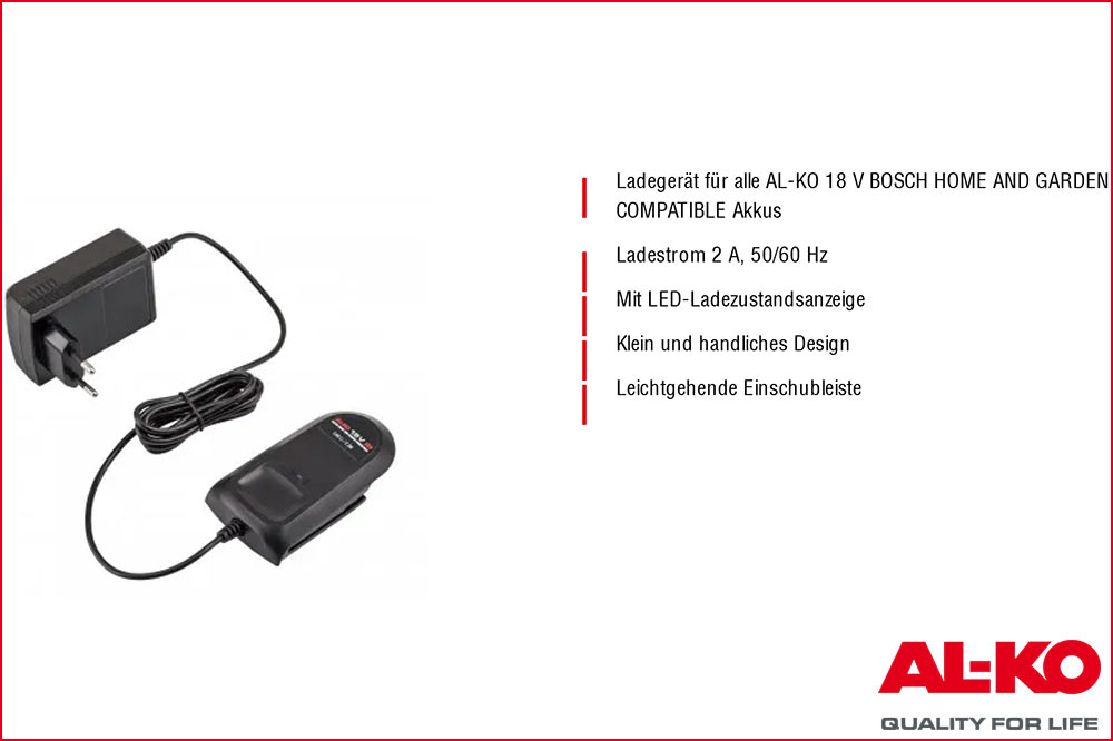 AL-KO 114060 Ladegerät C 40 Li 18 V, mit Ladestandanzeige – Bild 3