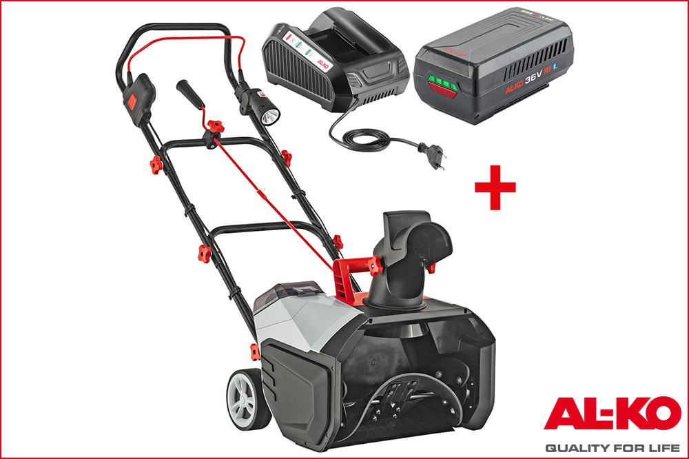 AL-KO 11410260 Akku-Schneefräse ST 4048, inkl. Akku und Ladegerät, 36 V