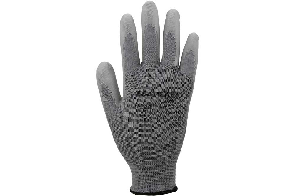 ASATEX 3701 Arbeitshandschuhe grau, Gr. 11