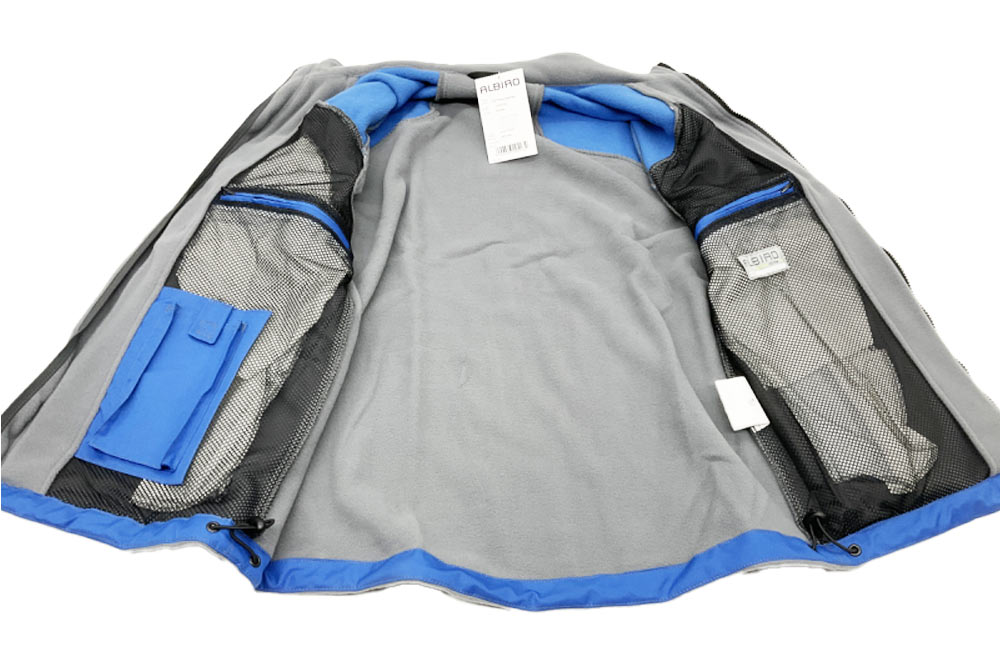 ALBIRO Fleecejacke Express, grau-blau