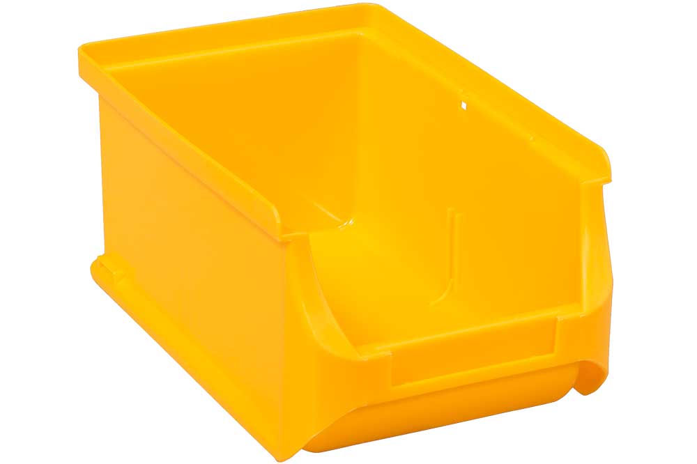 allit Stapelbox - Lagerbox Profi Plus Box 2, 102 x 160 x 75 mm, gelb