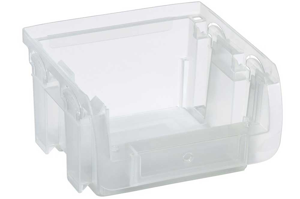 allit Stapelbox - Lagerbox ProfiPlus Compact 1, 102 x 100 x 60 mm, transparent