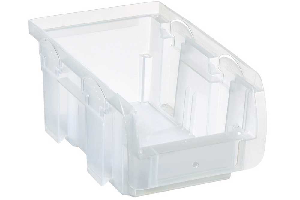 allit Stapelbox - Lagerbox ProfiPlus Compact 2, 102 x 160 x 75 mm, transparent