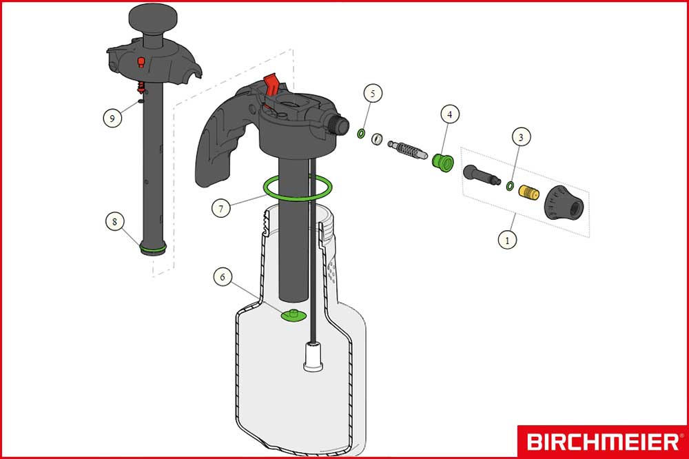 BIRCHMEIER 11614805 Regulierdüse Messing – Bild 2