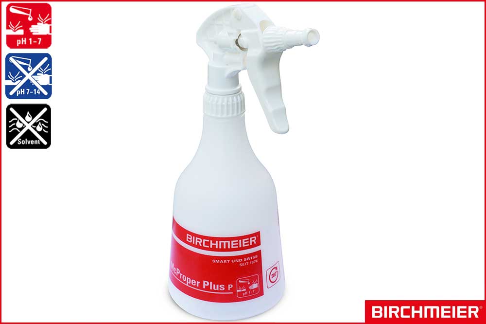 BIRCHMEIER 11984801 Handschaumgerät McProper Plus P Foam für Säuren, rot, 360°, 500 ml