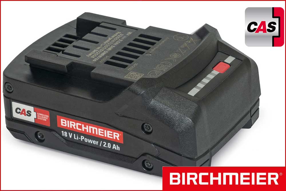 BIRCHMEIER 12070301 Akkupack 18 V / 2.0 Ah, Li-Power, CAS