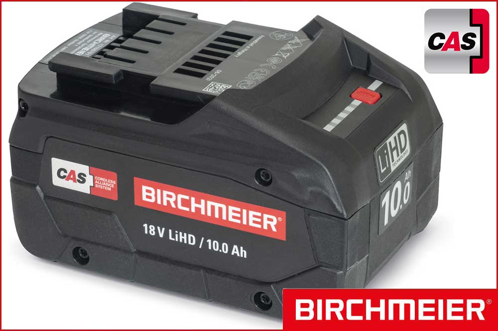 BIRCHMEIER 12100701 Akkupack 18 V / 10.0 Ah, Li-Power, CAS