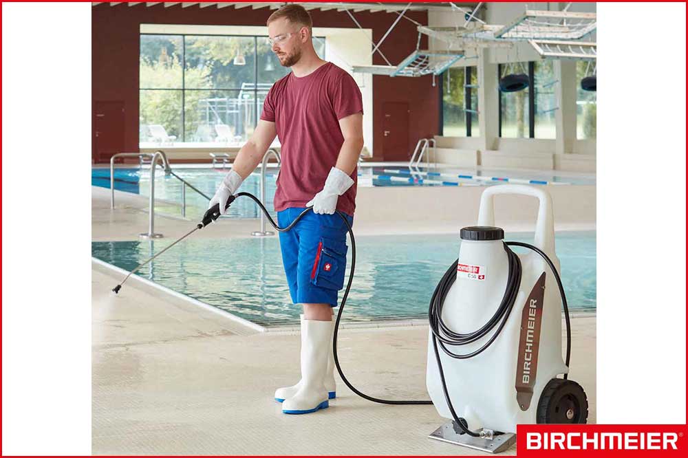 BIRCHMEIER Zweirad Akku-Drucksprühgerät C 50 DC für Säuren und Laugen, 50 Liter – Bild 4