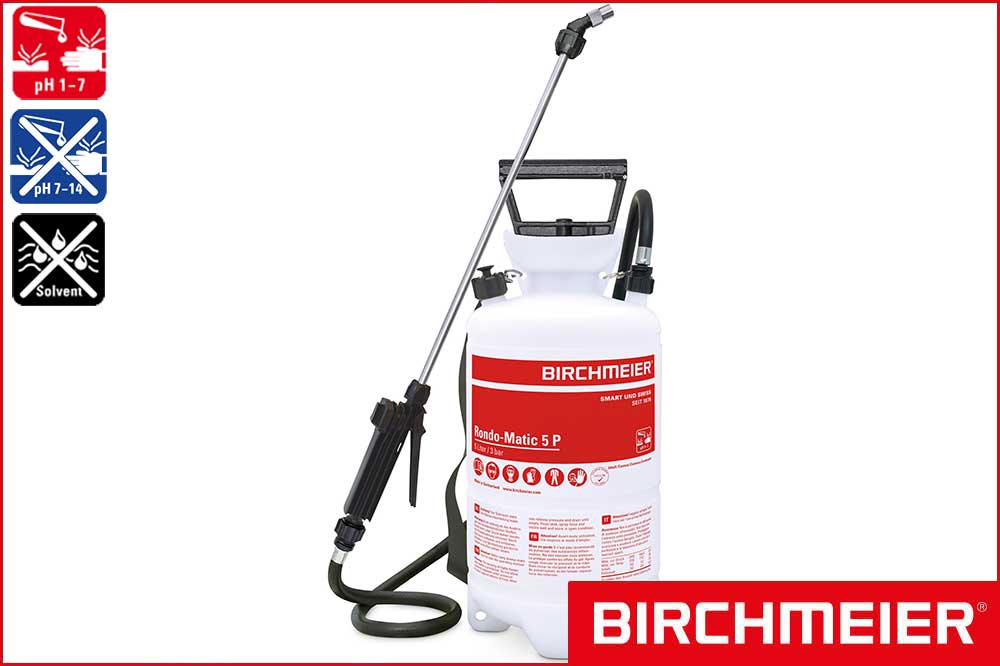 BIRCHMEIER 11907501 Drucksprühgerät Rondo-Matic 5 P für Säuren, 5 Liter