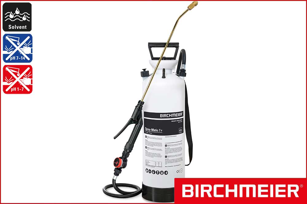 BIRCHMEIER 11816301 Drucksprühgerät Spray-Matic 7 P für Solvent, 7 Liter