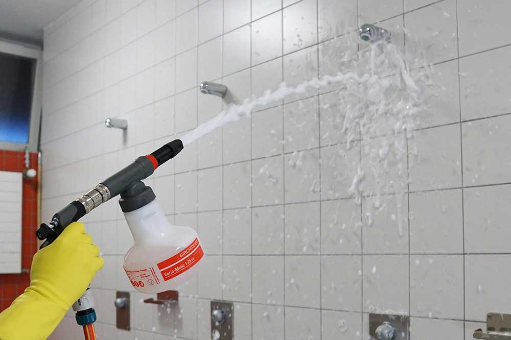 BIRCHMEIER 11975001 Schaum-Handsprühgerät Vario-Matic 1.25 PE für Säuren und Laugen, rot, 1.25 Liter – Bild 5