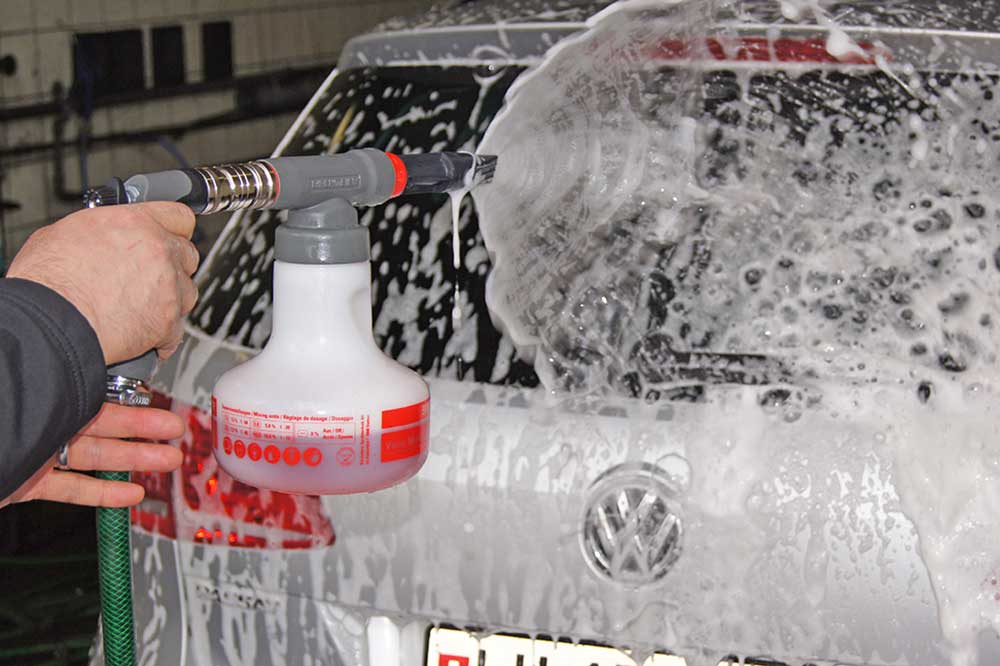 BIRCHMEIER 11975001 Schaum-Handsprühgerät Vario-Matic 1.25 PE für Säuren und Laugen, rot, 1.25 Liter – Bild 3