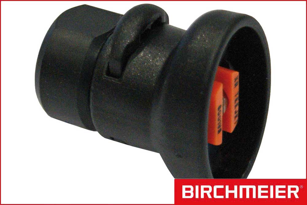 BIRCHMEIER 11612801-SB Flachstrahldüse 1/4 Zoll IG, XR 8001 VS, Sprühwinkel 80°, Viton orange