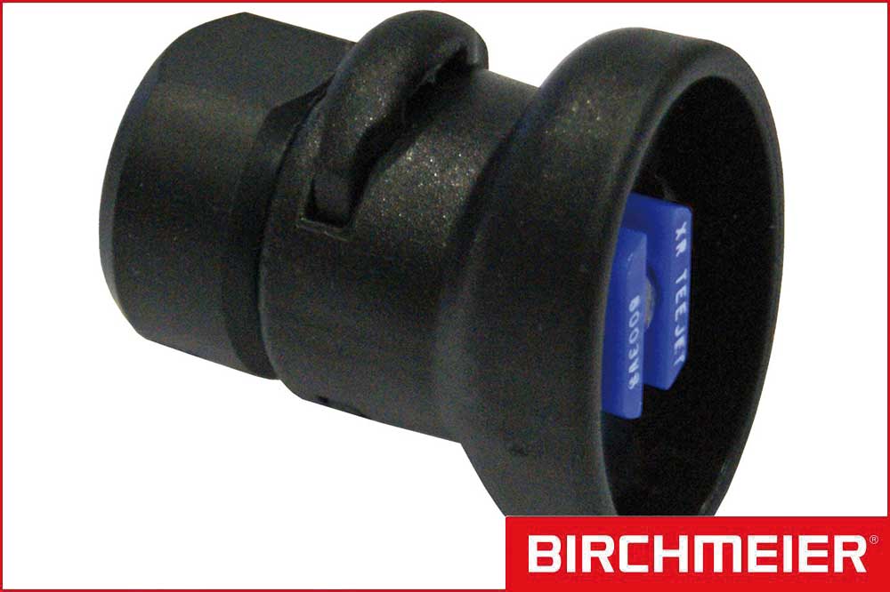 BIRCHMEIER 11612804-SB Flachstrahldüse 1/4 Zoll IG, XR 8003 VS, Viton blau