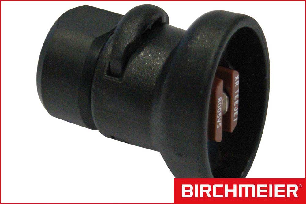 BIRCHMEIER 11612806-SB Flachstrahldüse 1/4 Zoll IG, XR 8005 VS, Viton braun