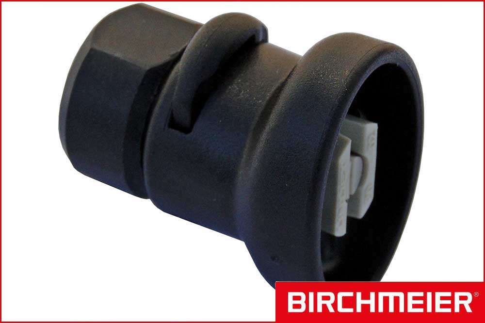 BIRCHMEIER 11947503 Flachstrahldüse 1/4 Zoll IG, TPU 8002 PP, EPDM grau