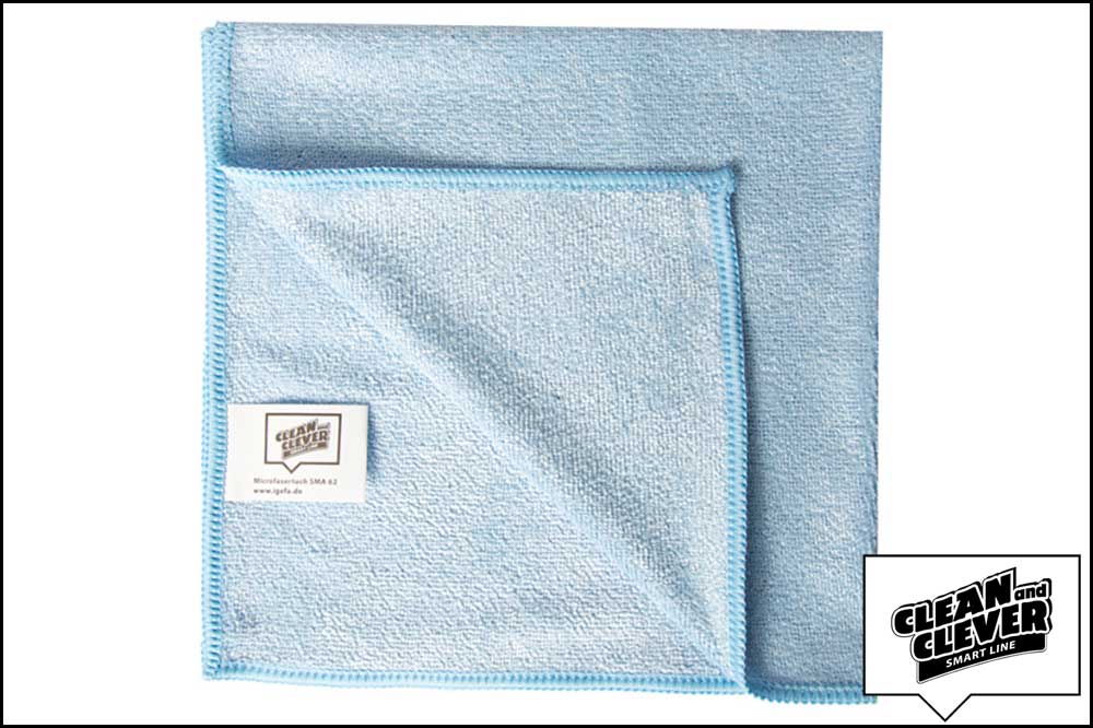 CLEAN and CLEVER SMART LINE SMA 62 Mikrofasertuch, blau - 25 Stück