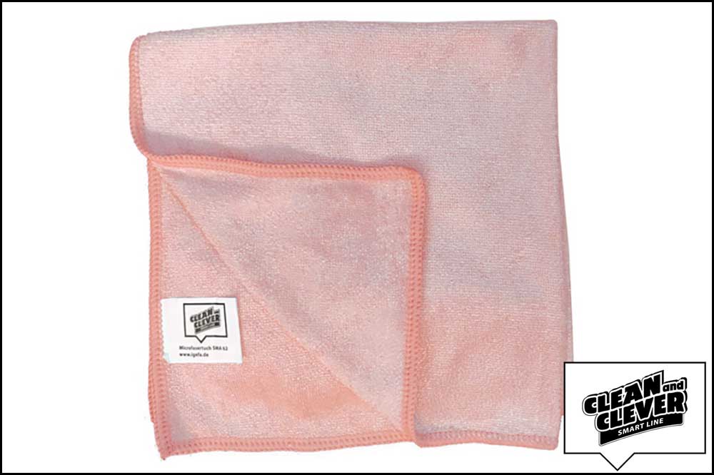 CLEAN and CLEVER SMART LINE SMA 62 Mikrofasertuch, rot - 25 Stück