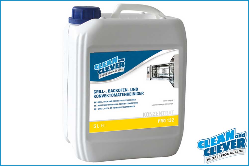 CLEAN and CLEVER PROFESSIONAL PRO 132 Grill- und Backofenreiniger, 5 Liter Kanister