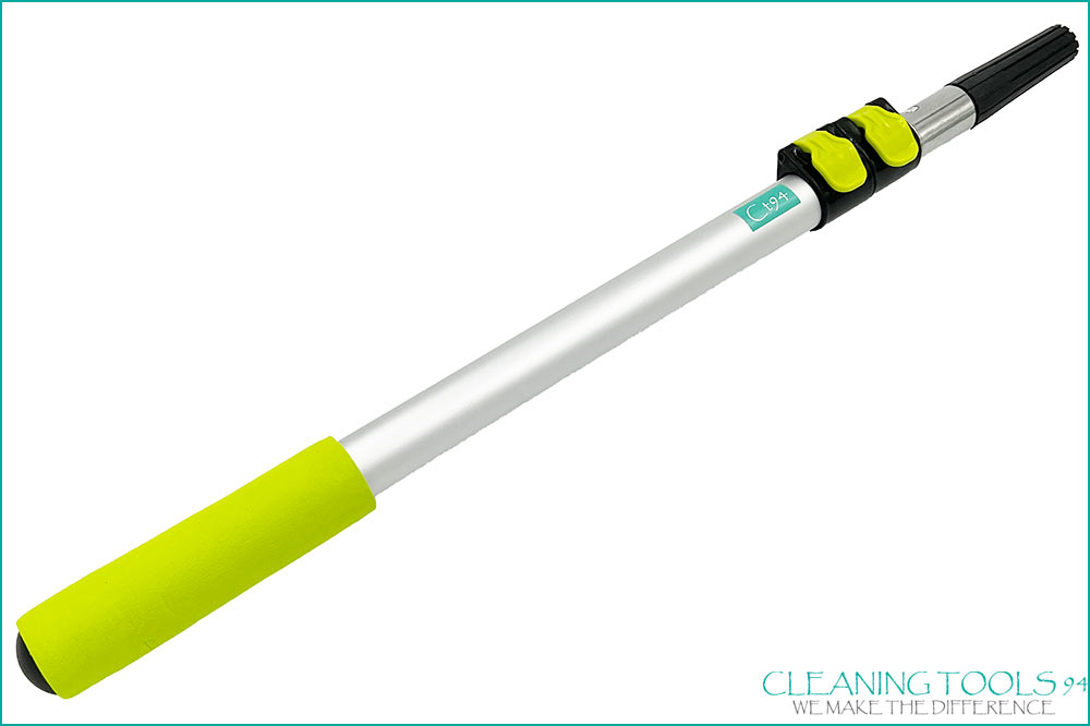 Cleaning Tools 94 Aluminium-Teleskopstange mit Universaladapter sowie US-Gewinde, 3-teilig, 65 - 120 cm