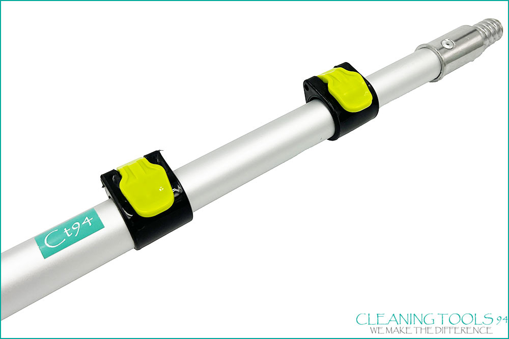 Cleaning Tools 94 Aluminium-Teleskopstange mit Universaladapter sowie US-Gewinde, 3-teilig, 65 - 120 cm – Bild 3