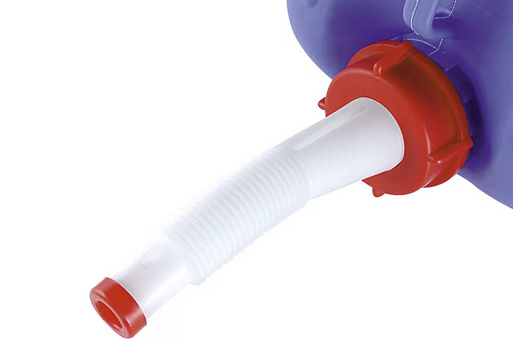 Cleaning Tools 94 Aufschraub-Ausgiesser, rot-weiss, 47 mm