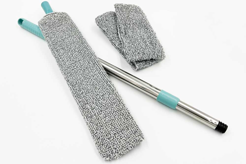 Cleaning Tools 94 Biegsamer Staubwedel mit Teleskopstange und 3 Überzügen – Bild 4
