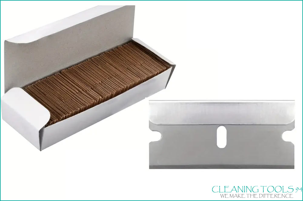 Cleaning Tools 94 Edelstahl-Glasklinge, 40 mm - 100 Stück