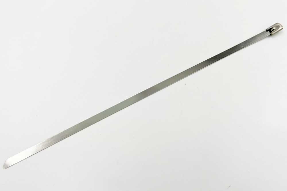 Cleaning Tools 94 Edelstahlkabelbinder, 200 x 4.6 mm, silber, 20er-Pack