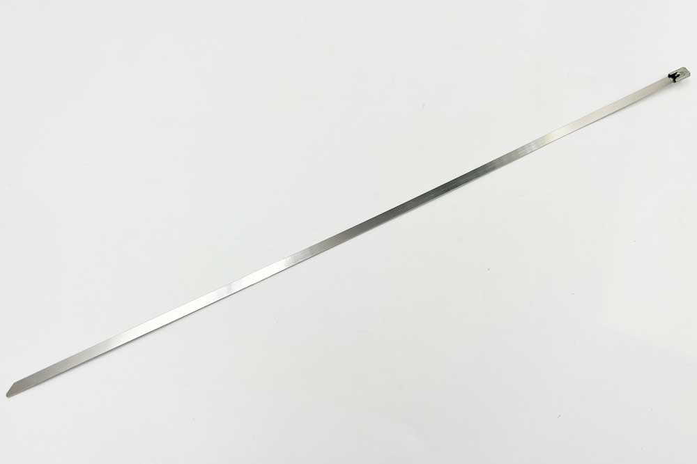 Cleaning Tools 94 Edelstahlkabelbinder, 350 x 4.6 mm, silber, 20er-Pack