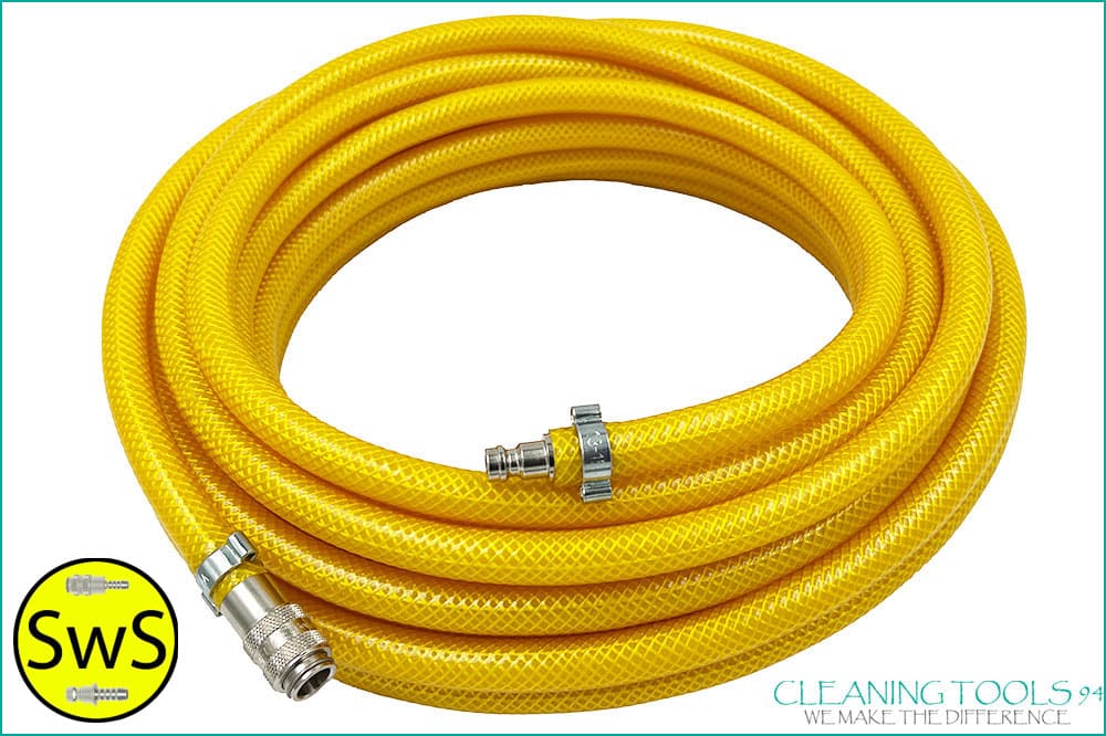 Cleaning Tools 94 Gewebeschlauch, 13 x 8 mm, inkl. Schnellwechsel-System (SwS),10 Meter – gelb