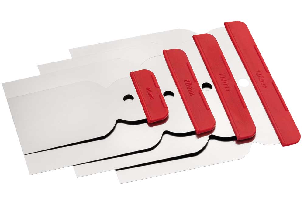 Cleaning Tools 94 Japanspachtel-Satz rostfrei, 4-teilig - 50/80/100/120 mm