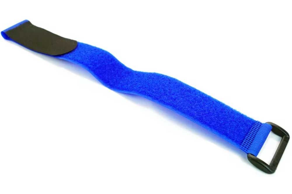 Cleaning Tools 94 Klettband mit Schnalle und Abziehlasche, 37 x 400 mm, blau