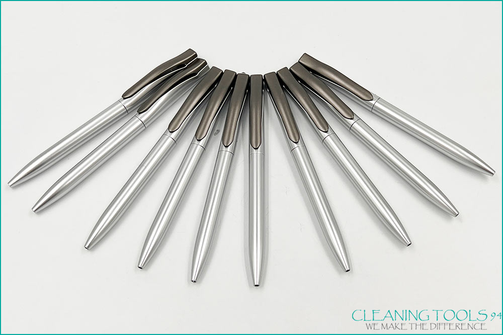 Cleaning Tools 94 Kugelschreiber 145 x 10 mm, silber-anthrazit, 10 Stück