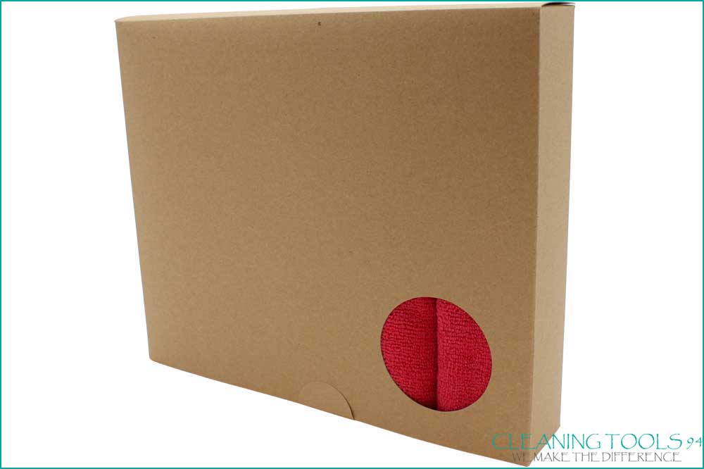 Cleaning Tools 94 Mikrofasertuch 40 x 40 cm, rot - 5 Stück in Karton – Bild 2