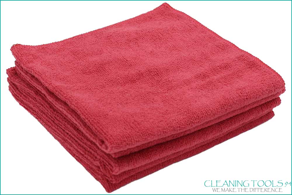 Cleaning Tools 94 Mikrofasertuch 40 x 40 cm, rot - 5 Stück in Karton