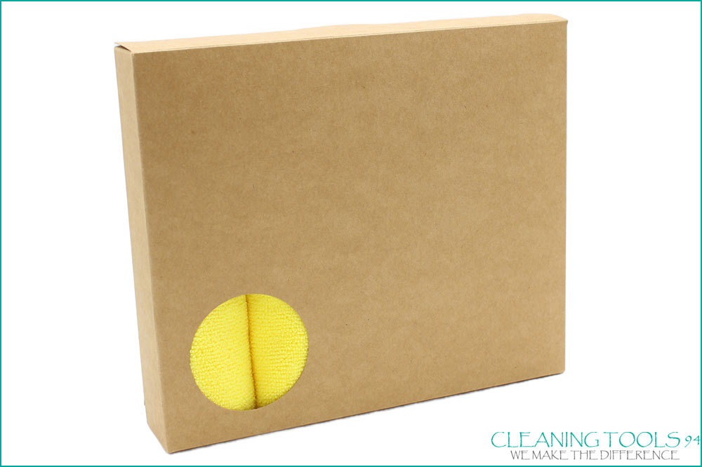 Cleaning Tools 94 Mikrofasertuch RECYCLING PLUS, 100% rPEt, 5 Stück, 38 x 38 cm, gelb – Bild 2