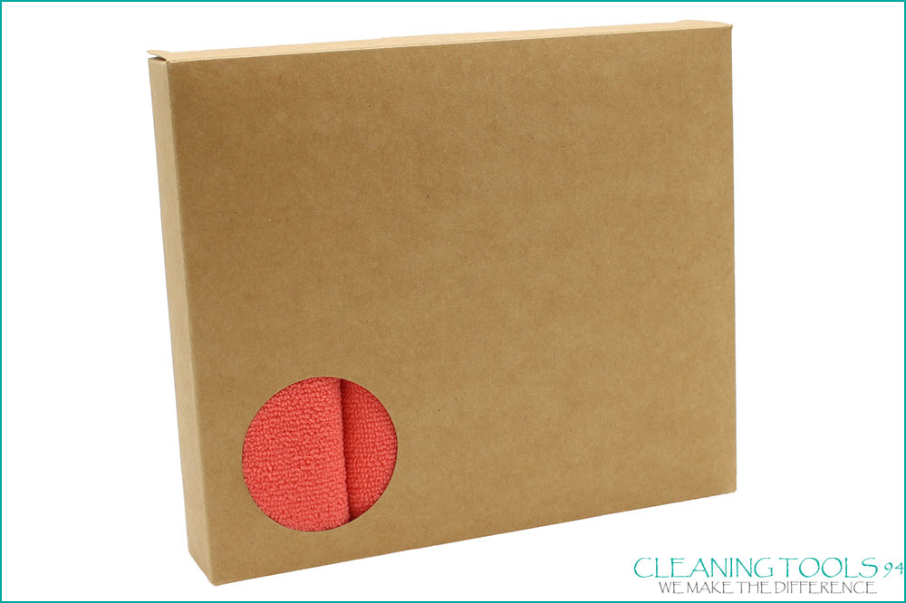 Cleaning Tools 94 Mikrofasertuch RECYCLING PLUS, 100% rPEt, 5 Stück, rot – Bild 3