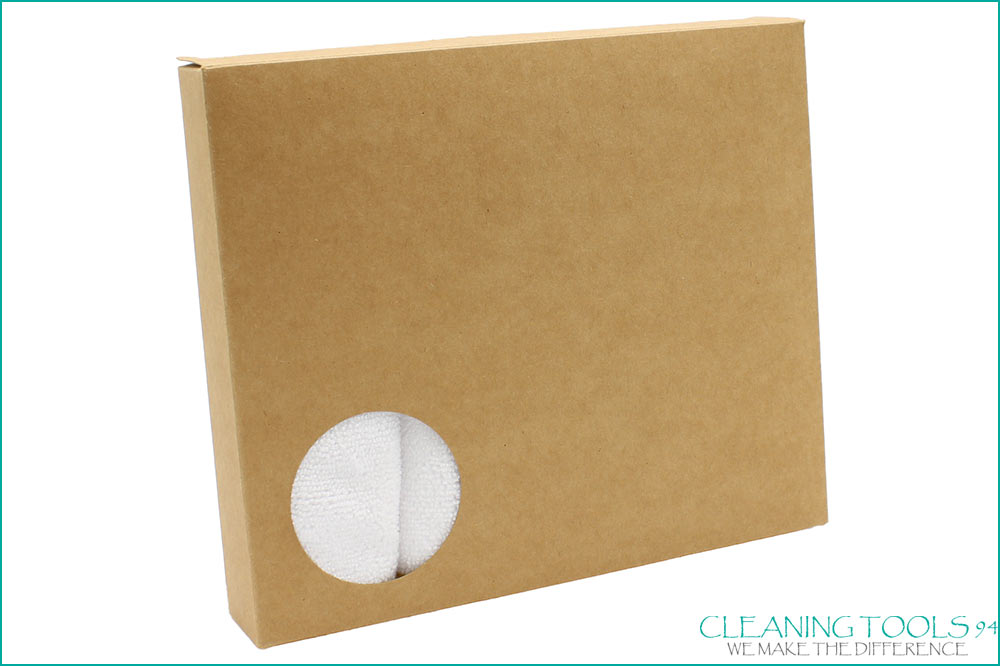 Cleaning Tools 94 Mikrofasertuch RECYCLING PLUS, 100% rPEt, 5 Stück, 38 x 38 cm, weiss – Bild 2