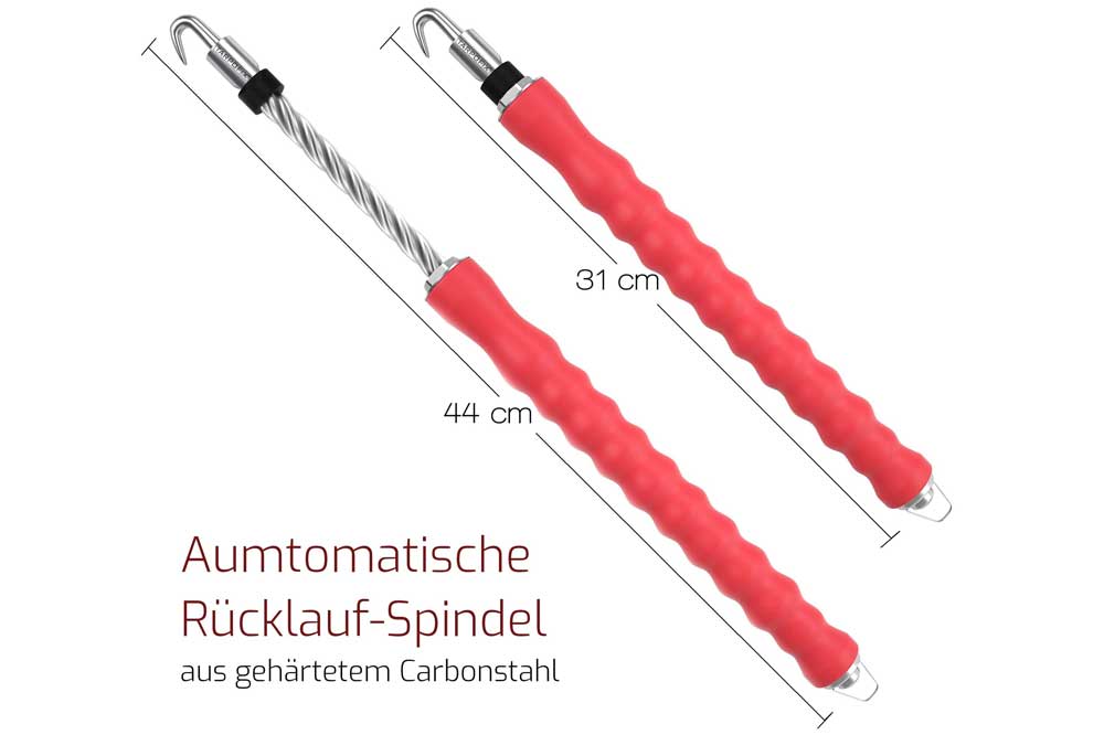 Cleaning Tools 94 Monierzange Drillapparat Draht Driller mit automatischem Rücklauf, rot