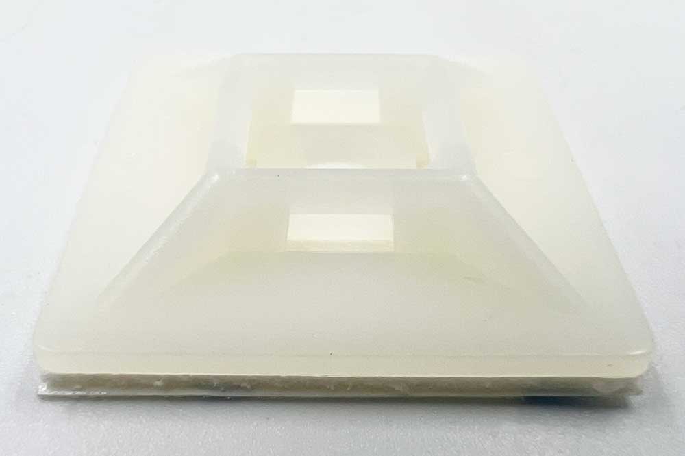 Cleaning Tools 94 Montagesockel für 4.8 mm Kabelbinder, natur, selbstklebend, 10 Stück – Bild 2