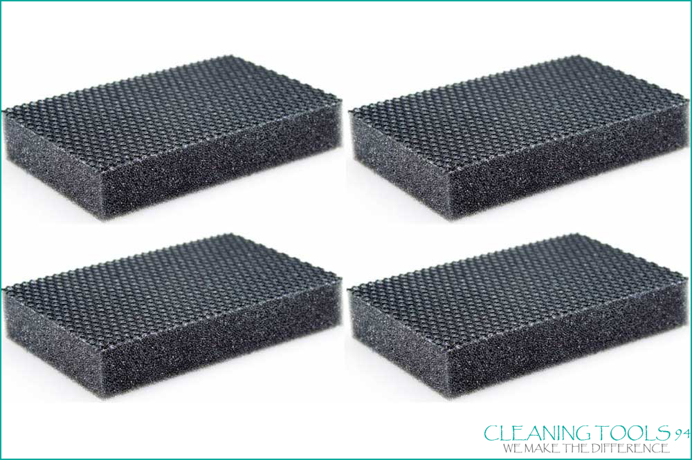 Cleaning Tools 94 HACCP-Schwamm-Set, schwarz, 4 Stück