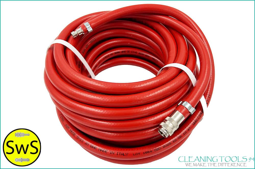 Cleaning Tools 94 PVC-Schlauch, 13 x 8 mm, inkl. Schnellwechsel-System SwS,10 Meter - rot