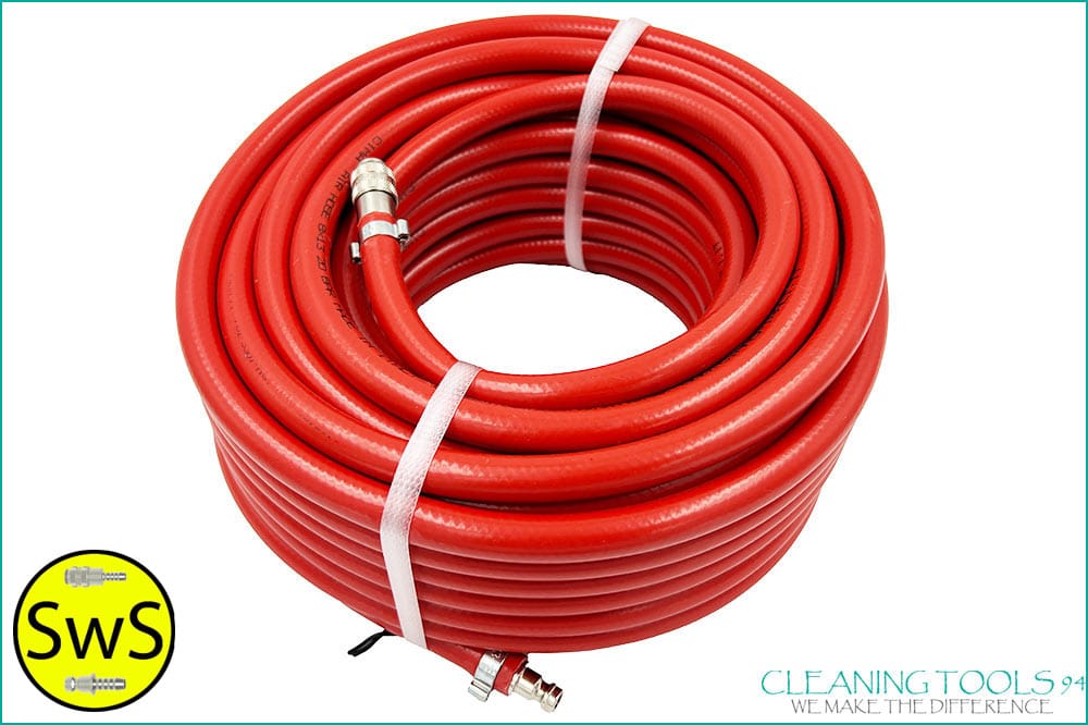 Cleaning Tools 94 PVC-Schlauch, 13 x 8 mm, inkl. Schnellwechsel-System SwS, 20 Meter – rot
